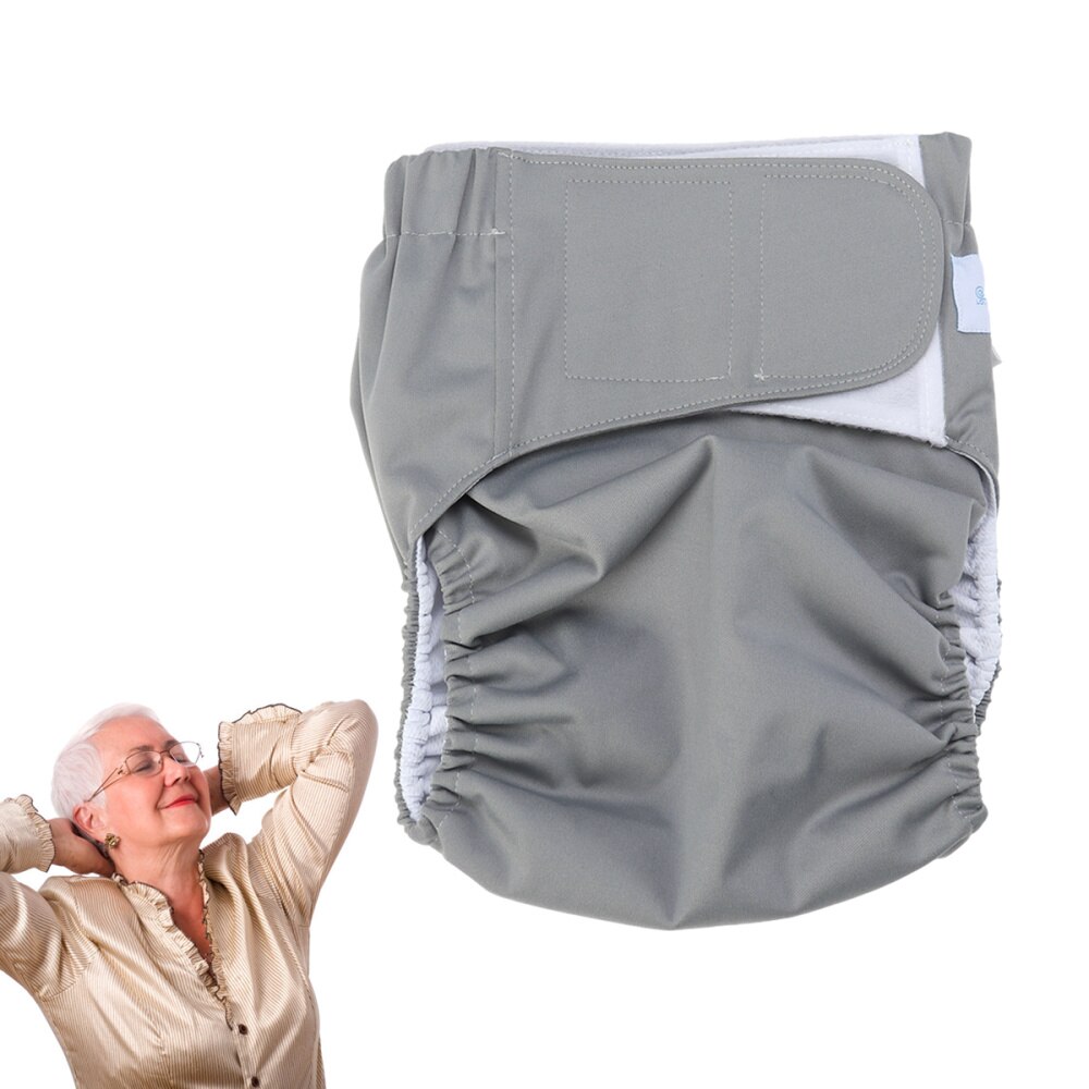 Couche-culotte réutilisable et lavable pour adulte, grande taille ajustable pour personnes âgées et handicapées, soins postopératoires, 1 pièce