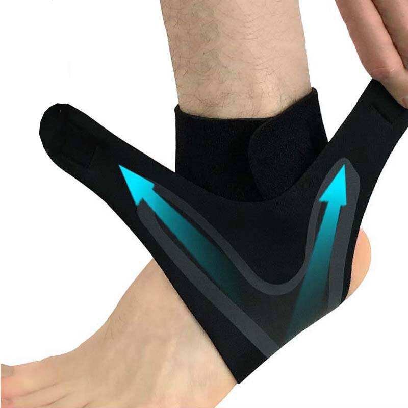 1 Pcs Ankle Brace, Elasticiteit Gratis Aanpassing Bescherming Voet Bandage, Verstuiking Preventie Sport Fitness Guard Band