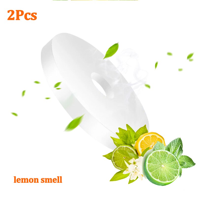 Auto Luchtverfrisser Solar Auto Parfum Geur Auto Rotatie Auto-Stijl Auto Aromatherapie Aroma Auto Accessoires Interieur: 2 pcs lemon