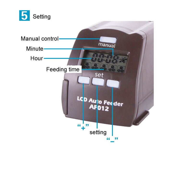 Automatische aquariumvisvoeder, verstelbaar volume, digitaal lcd-scherm, schildpaddenvlotter, korrel, staafvisvoer