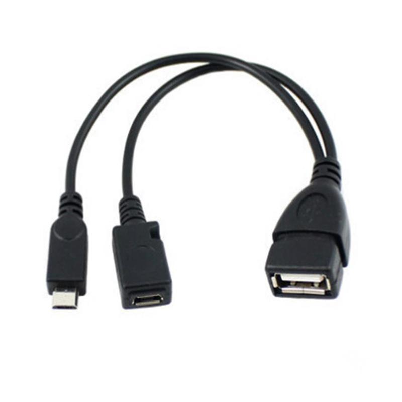 Hard Disk Data Cable MicroUSB Male to USB Female OTG Cable LAN Ethernet Adapter Support Automatic MDIX: A