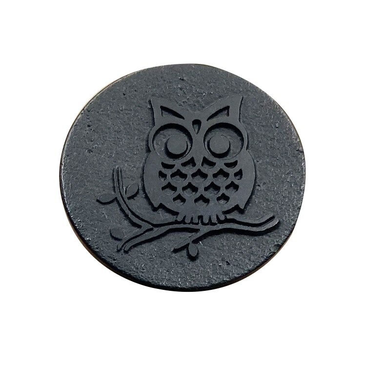 Shungite EMF Protection Cell Phone Sticker Anti EMF Stickers for Phone and Computer Round Dot EMF 5G Radiation Blocker Sticker: Owl