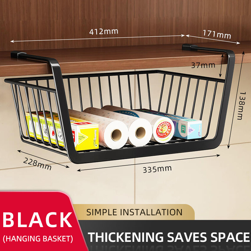 Keuken Onder Kast Mand Opbergplank Tissue Bekerhouder Kast Bureau Ophangrek Uitgeholde Uittrekbare Lade Schuifmand: Licht Groen