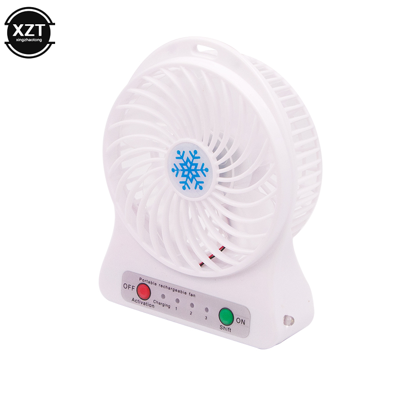 Ventilador de luz Led portátil, Enfriador de aire recargable, Mini ventilador Usb de escritorio, ventilador Usb de tercer viento, Mini ventilador de refrigeración de mano,