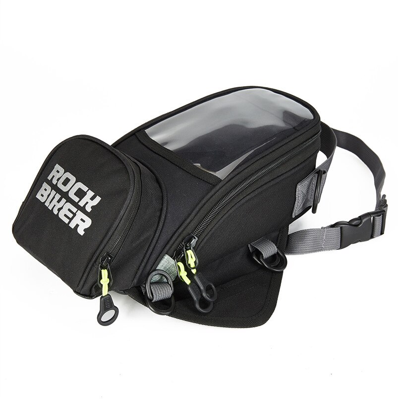 Rock Biker sac de Moto coffre de Moto | Sac de réservoir bagages magnétiques fixes, étui haut de randonnée avec housse de pluie