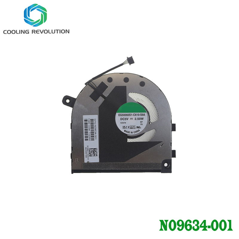Laptop CPU GPU Cooling Fan EG50060S1-C610-S9A EG50040S1-CT00-S9A for HP Envy X360 15-EY TPN-C157 N09634-001 N09635-001: WHITE