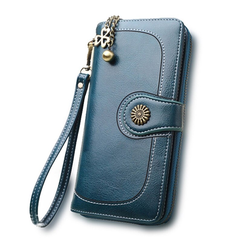 Large Capacity Women Wallets Pu Leather Female Purses Long Clutch Multifunctional Zipper Hasp Purse Phone Wallet Card Holder