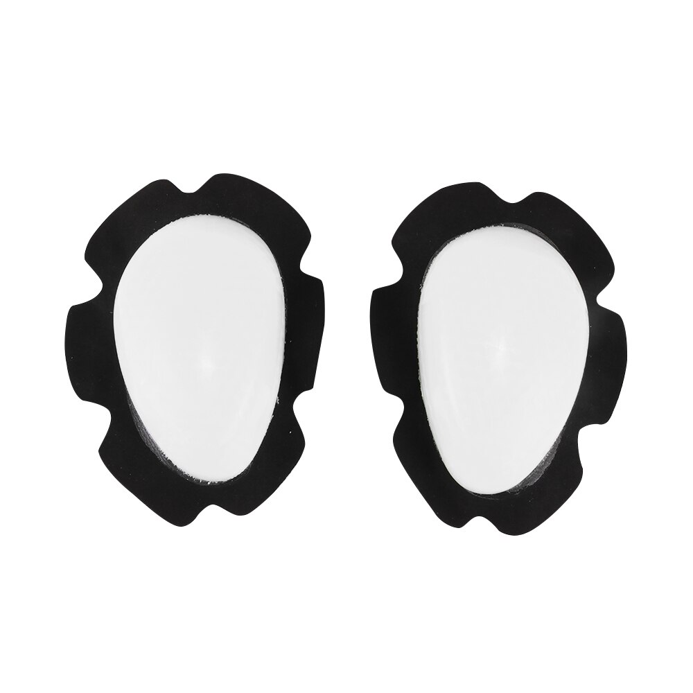 Universele kniebeschermers voor motorfietsen, kniebeschermers voor motorcross, racefietsen, beschermingshoes, crashbestendige kniebeschermers voor motorrijuitrusting: Wit