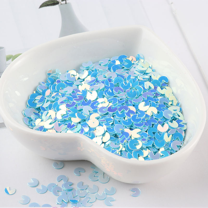 4Mm 1000Pcs Gloss Kleurrijke Diy Pailletten Paillette Manicure Accessoires Pailetten Nail Decoratie Diy Materiaal Spangle Nailart: Blue