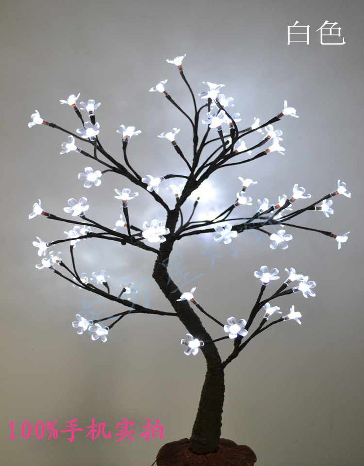 64 LED Cherry Blossom Tree Light in 70cm Height , blossom tree light, standing cherry tree light wedding decoration