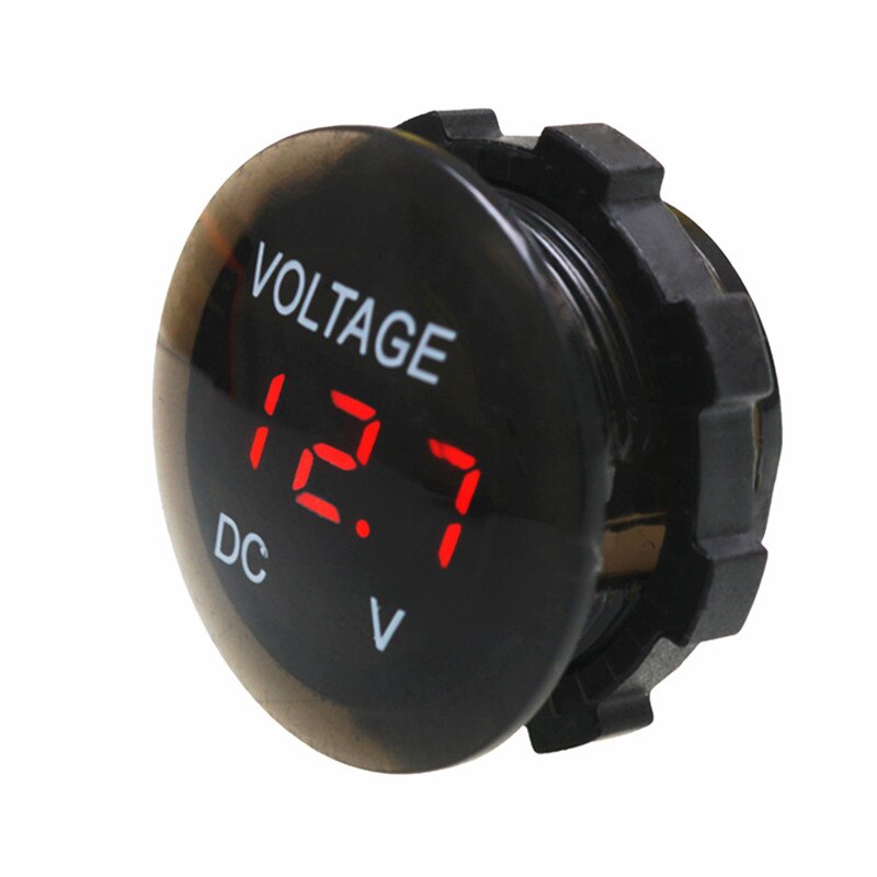 Voltmètre numérique LED ampèremètre voiture moto camion DC 5V-48V panneau tension mètre testeur batterie capacité affichage sur interrupteur