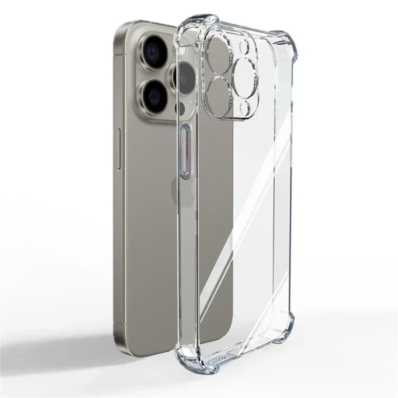 Funda para iphone 13 Pro funda iphone 11 12 13 mini 14 15 16 Pro Max funda a prueba de golpes fundas de silicona transparente