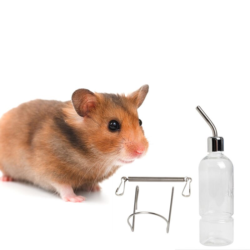 YYSD 350ml Pet Rat Water Drinking Bottle Hamster Rabbit Dispenser Cylindrical Feeder