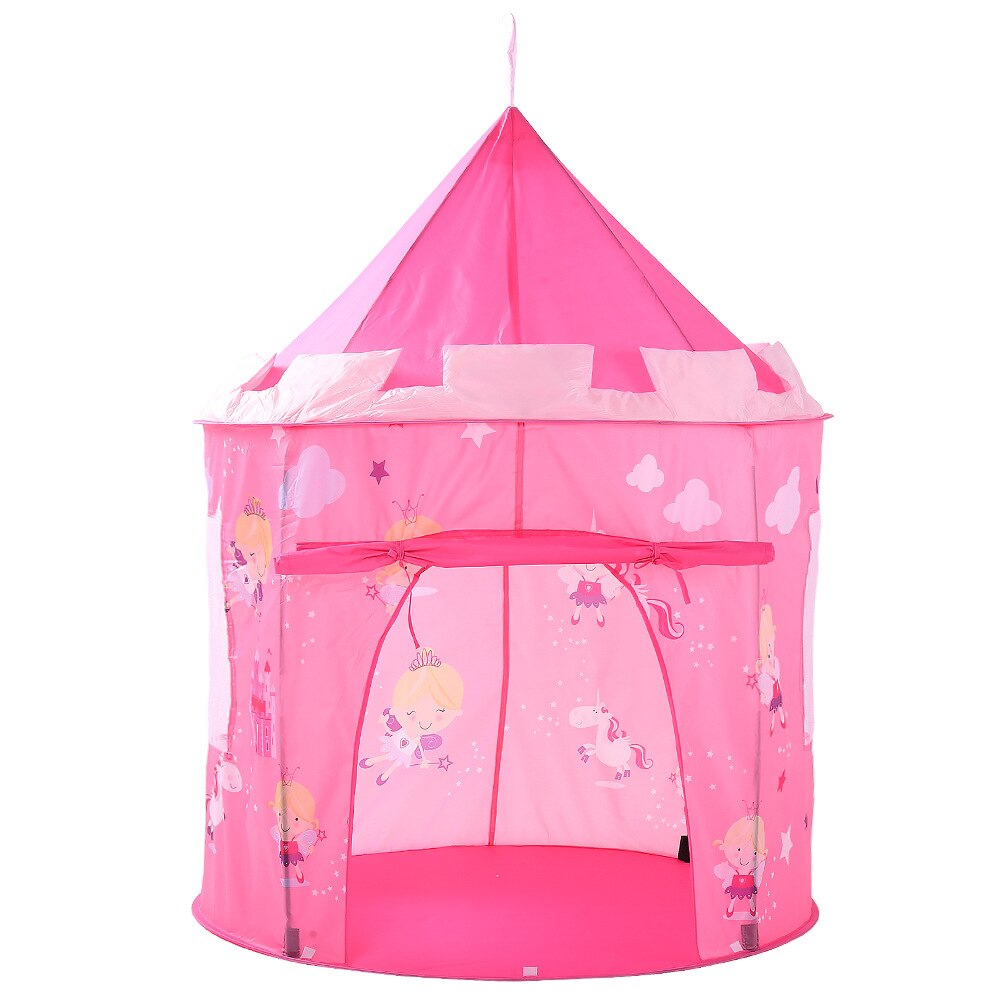 100x100x135cm jouer tente Portable pliable Tipi Prince pliant tente enfants garçon château Cubby jouer maison enfants tente extérieure