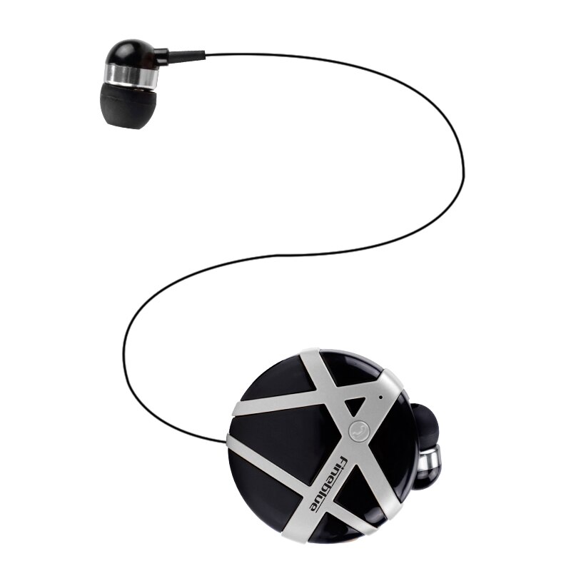 Fineblue FD55 Draadloze Bluetooth Stereo Muziek Clip-On Business Headset Handsfree Vibrerende Oordopjes Met Microfoon