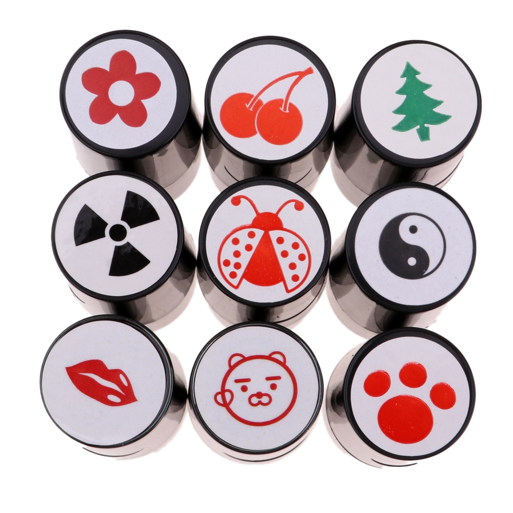 Quick-dry Plastic Colorfast Golf Ball Stamper Stamp Marker Golf Ball Impression Golf Ball Symbol for Golf Ball Golfer