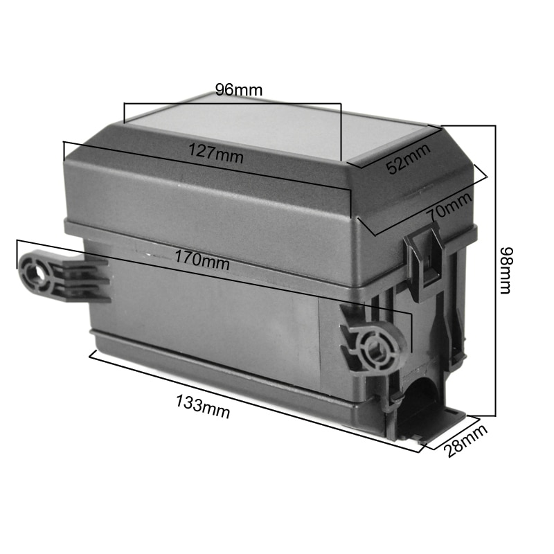 BORUiT Car Fuse Box DC 12V 20A 6 Relay Block 5 Road For Nacelle Car Insurance Holder Automobile Durable Vehicle Circuit Blade
