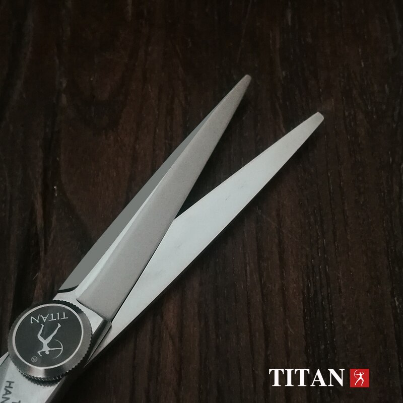 Titan 6 zoll dünner schnitt stil werkzeug edelstahl haar schere salon friseur schere ножницы парикмахерские