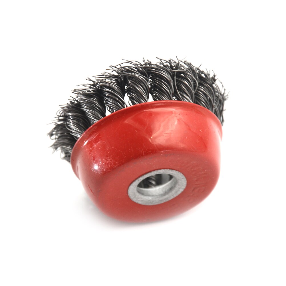 75mm 3" Steel Wire Wheel Knotted Cup Brush Rotary Steel Wire Brush Crimp Cup Wheel For Angle Grinder