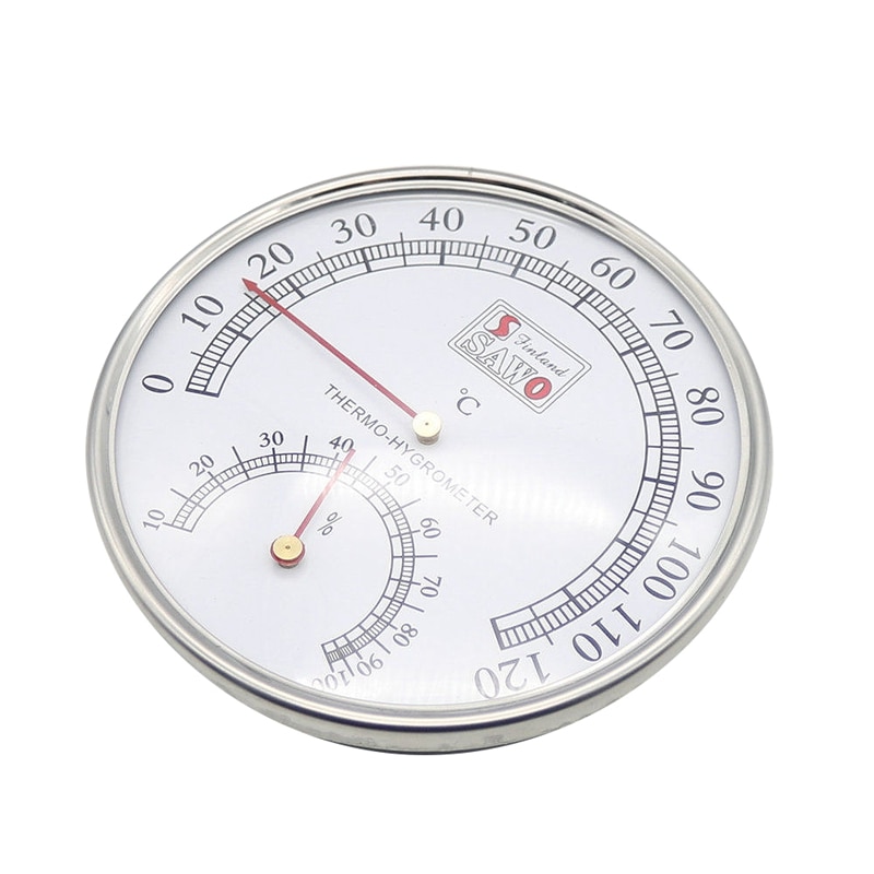 Sauna Thermometer Metal Case Steam Sauna Room Thermometer Hygrometer Bath And Sauna Indoor Outdoor Used