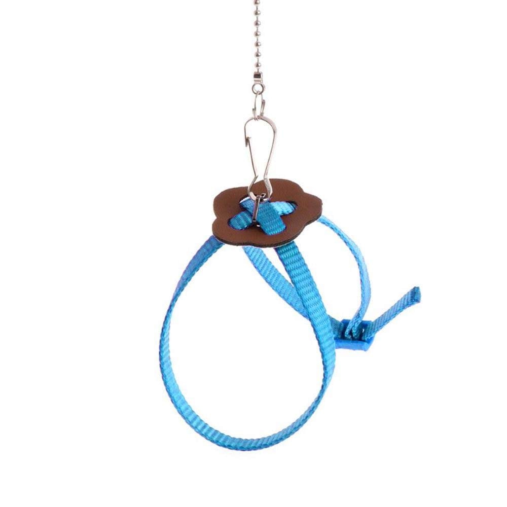 Arnés y correa para pájaros y mascotas, cuerda ajustable de vuelo para pájaros, cuello de llamada, loro, grises africanos, periquitos, periquitos y juegos