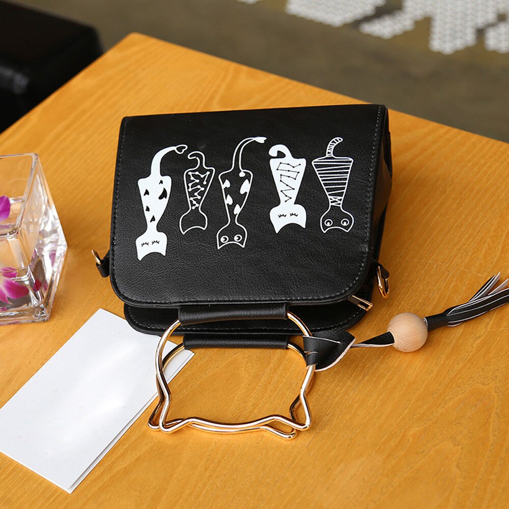 Women Handbags Large Capacity Animal Messenger Bag Cat Rabbit Pattern Hand bag Shoulder Crossbody Bags bolsa feminina