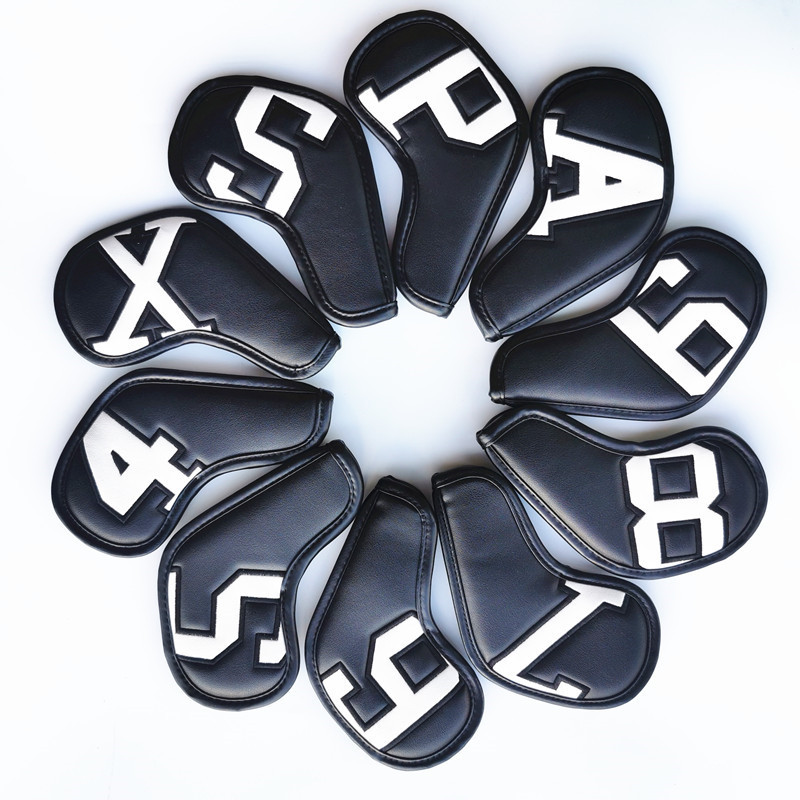 High-end golf iron head cover Iron head cover Wedge cover 4-9 ASPX 10pcs, 6 colors