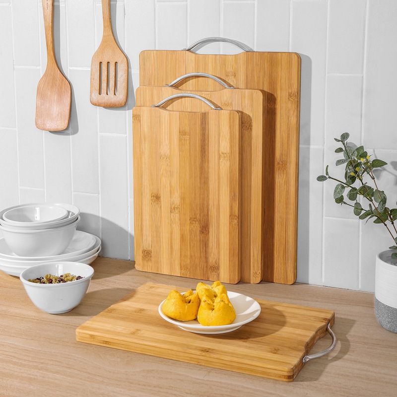 Large Bamboo Cutting Board Square Cutting Board Mold Proof Kitchen Rolling Noodles Fruit Cutting Vegetables