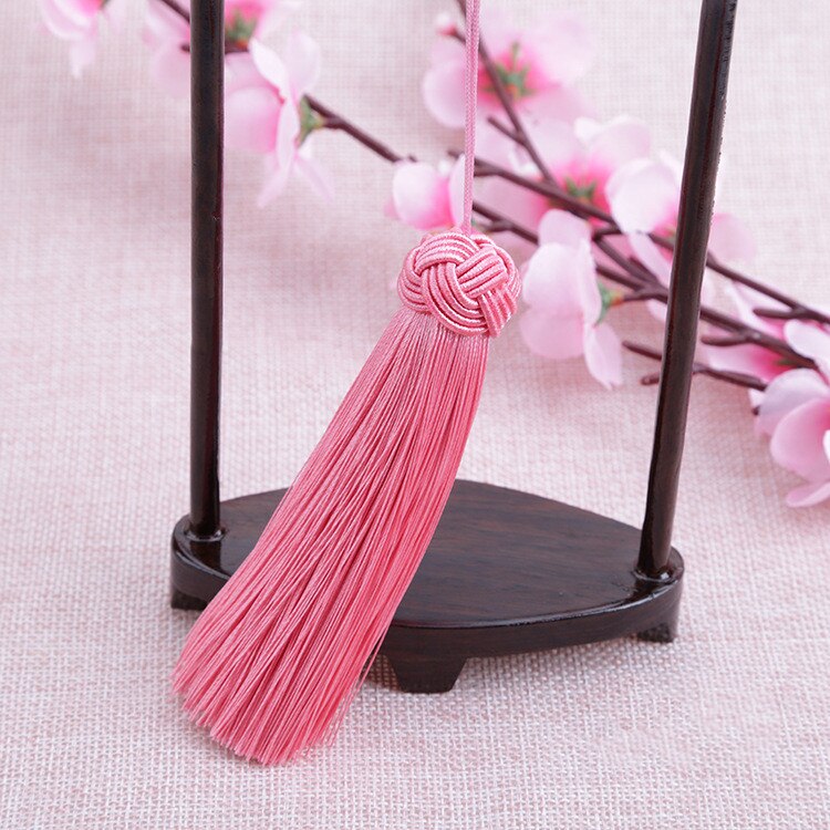 2PC multicolore Polyester petit ananas casquette gland bricolage artisanat fournitures rideau vêtement couture accessoires bijoux faisant pendentif: Pink