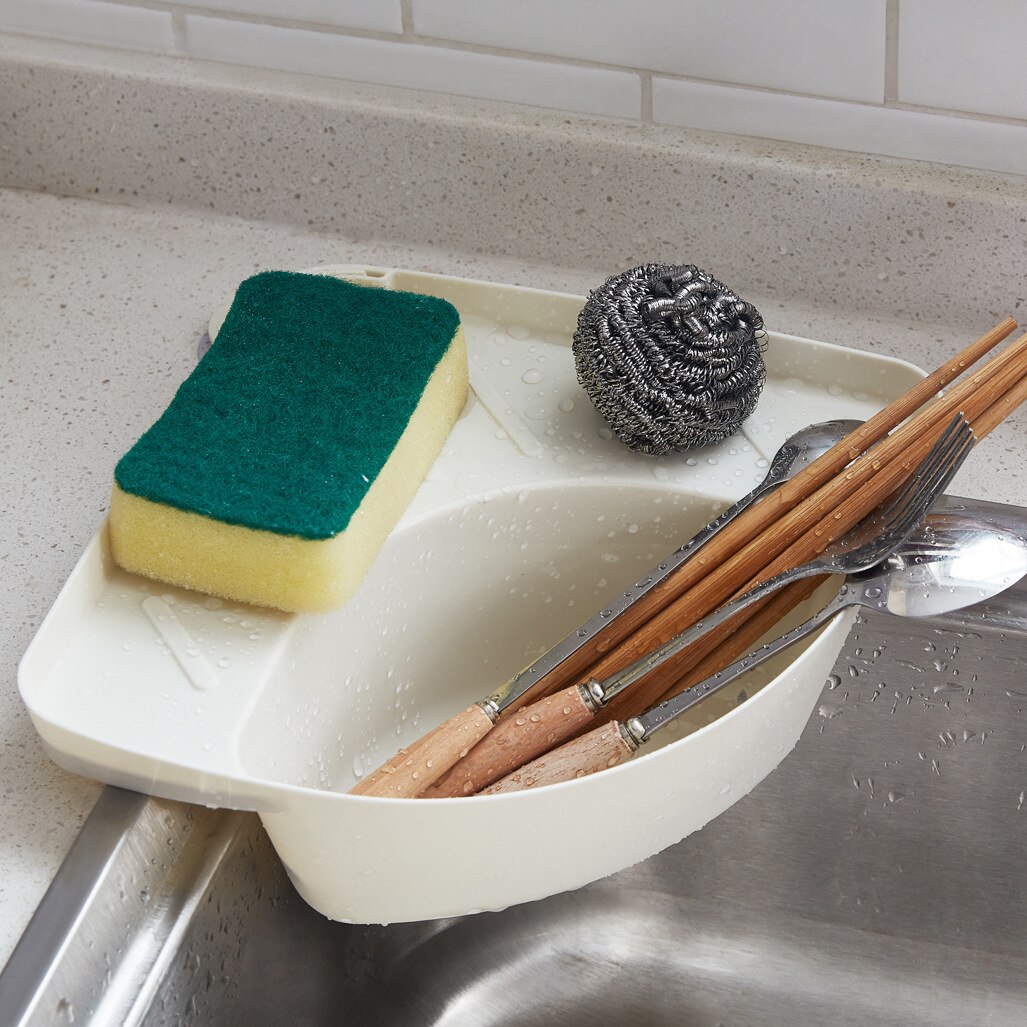 1PC Kitchen Sink Strainer Soap Sponge Storage Vegetable Fruit Drain Basket Home Kitchenware Gadget Kitchen Items Accessories