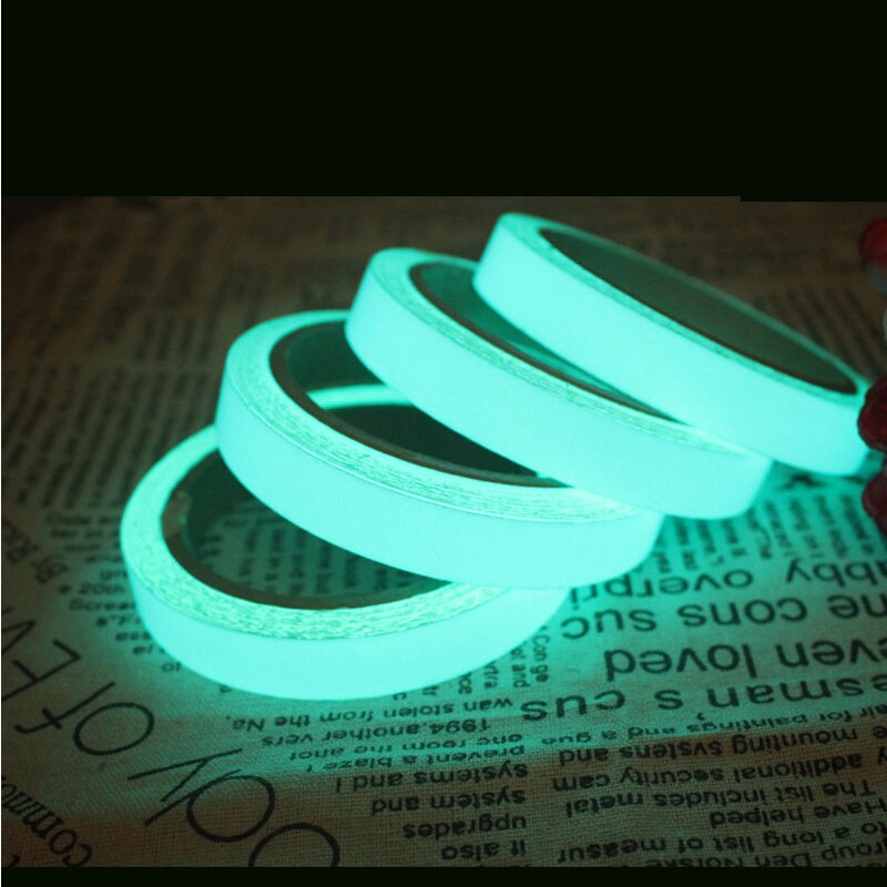 Tape Luminous Self-adhesive Tape Glow in The Dark Stage Safety Warning Party Emergency Logo Halloween Christmas Xmas