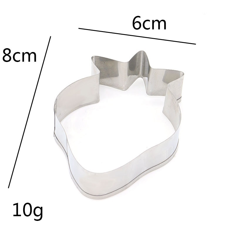 Kjøkken cookie kutter jordbær form metall form sugarcraft kake informasjonskapsler kaker bakervarer kutter form kake dekorere verktøy 1pc