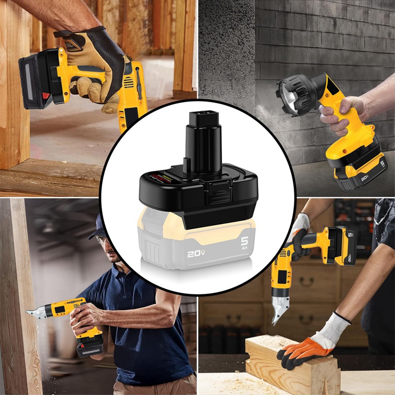 Adaptateur de batterie pour Dewalt 20V ou Milwaukee M18 18V Eddie Ion, convertisseur en Dewalt 12V/14.4V Ni-laissée, outil électrique