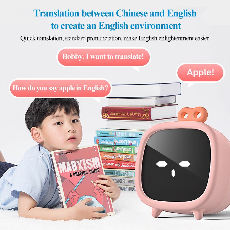 Tenwin 7530 Smart Time Manager Alarm Clock AI Voice Dialogue Early Education Plan Timing Reminder Digital Display Rechargeable