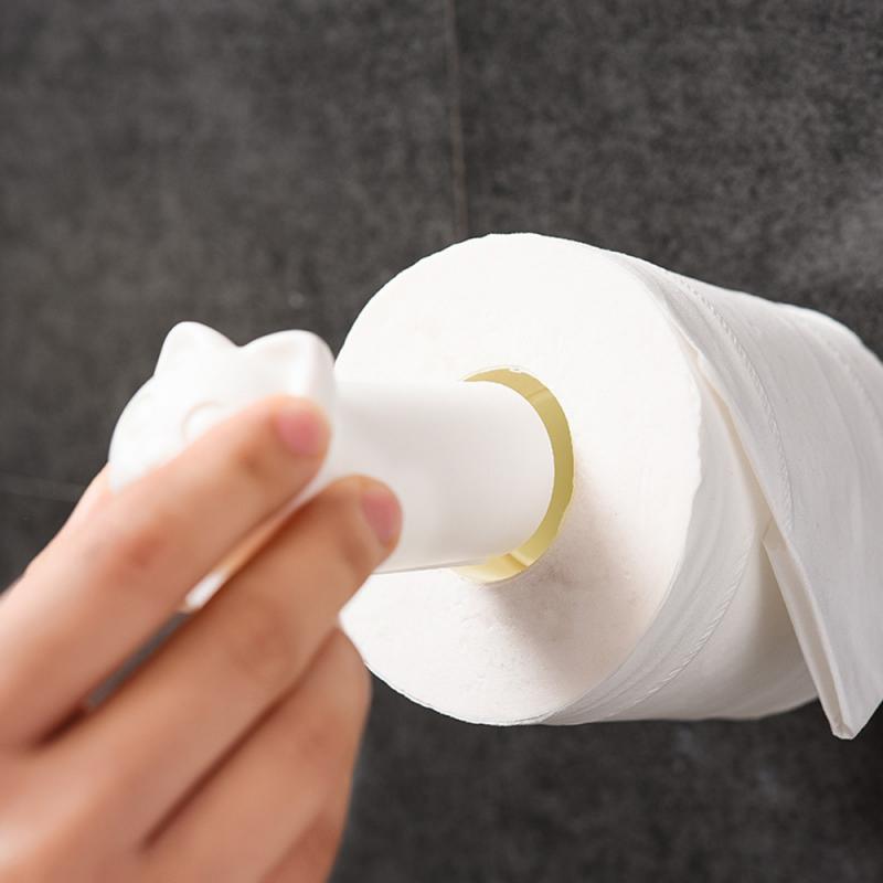 Kreative Katze Wc Papier Halfter Küche Rolle Halfter Klebstoff Schlecht Gewebe Aufhänger Schlecht Zubehör