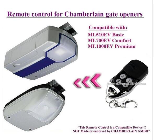 The remote replace for Chamberlain ML510EV Basic, ML700EV Comfort door openers very