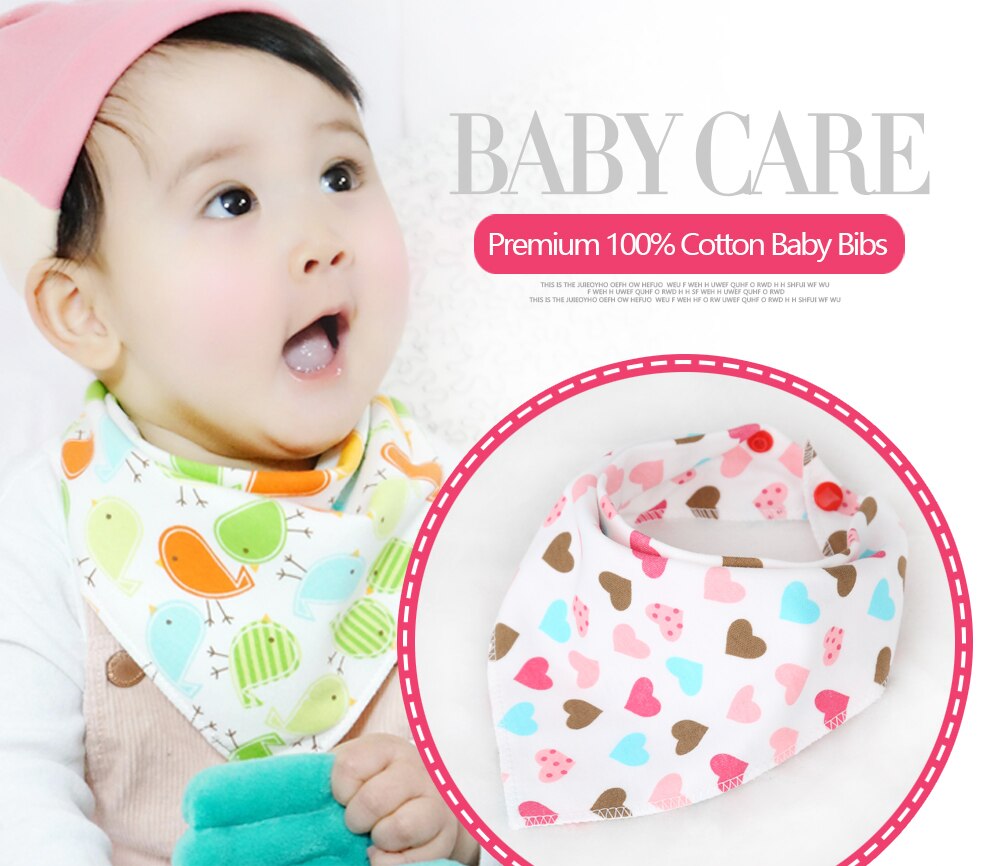 IMBABY 10 unids/lote babero de bebés pañuelo para niña niño 100% algodón Super ajustable comida para bebé babero reutilizable Baberos para niños pequeños