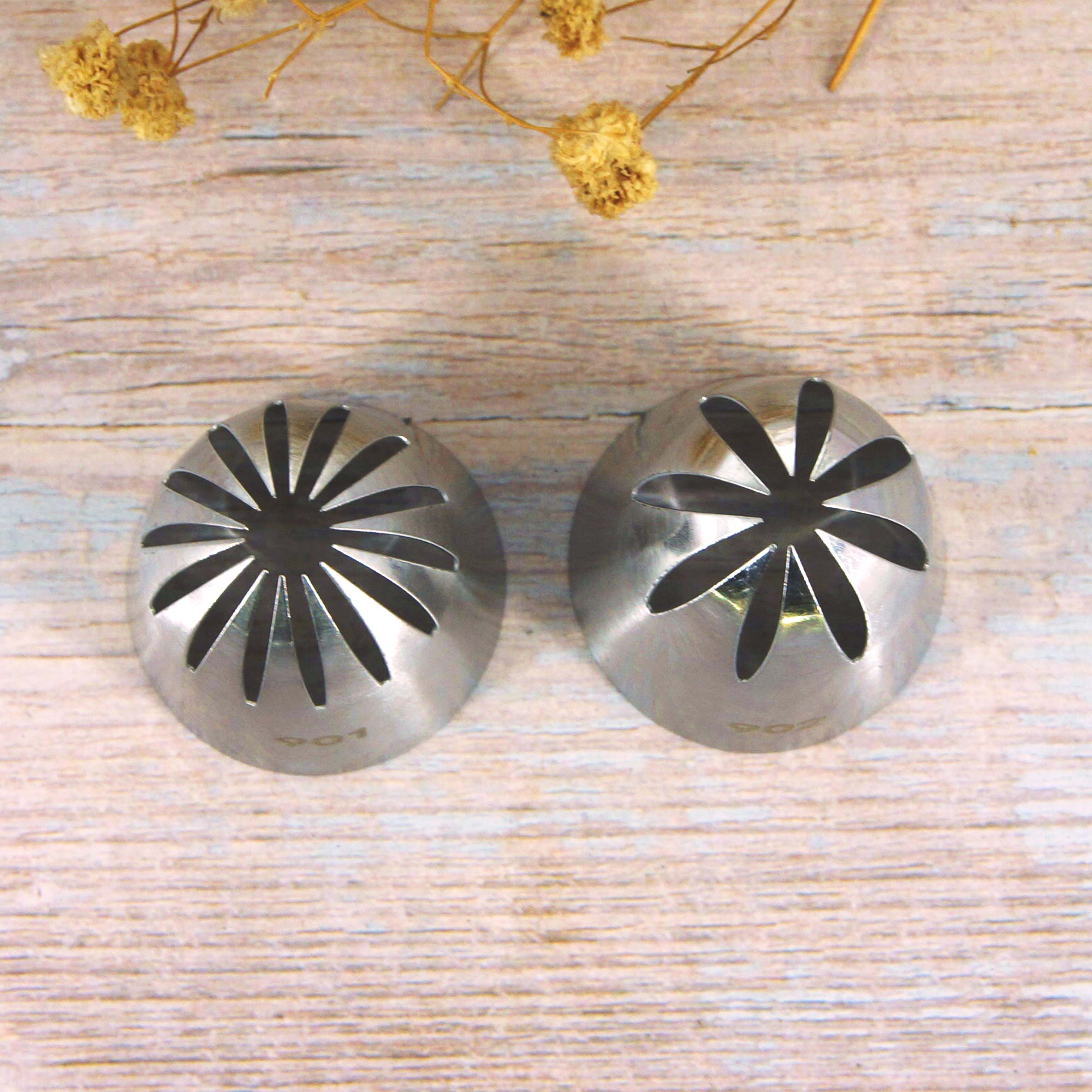 #901 902 Cake Decorating Pastry Piping Nozzle Icing Tips 14 teeth Bakeware Kitchen Cookies Tools Stainless Steel