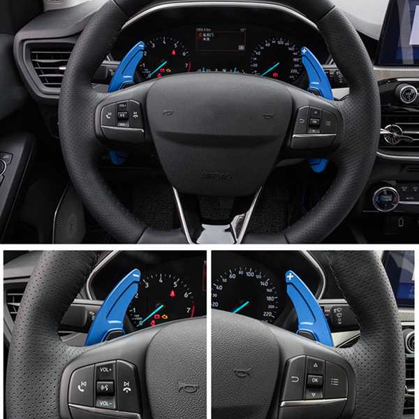 for Ford Focus Ford Kuga Aluminum Alloy Steering Wheel Shift Paddle Shifter Car Gearbox Sticker