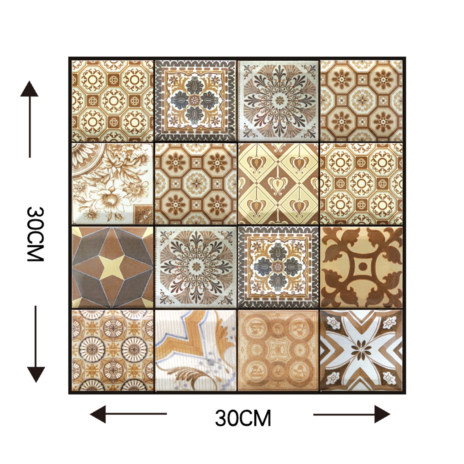 5 stk mursten 3d sten tapet pvc vandtæt badeværelse køkken backsplash fliser selvklæbende væg klistermærker boligindretning