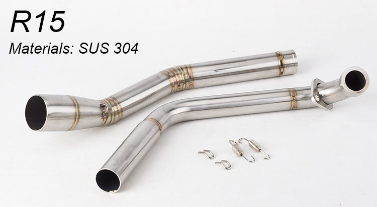 R15 motorrad Unterhose-an auspuff stecker kontakt mittel rohr Für Yamaha YZF R15 MT-15 V3 R125 MT125 MT 125