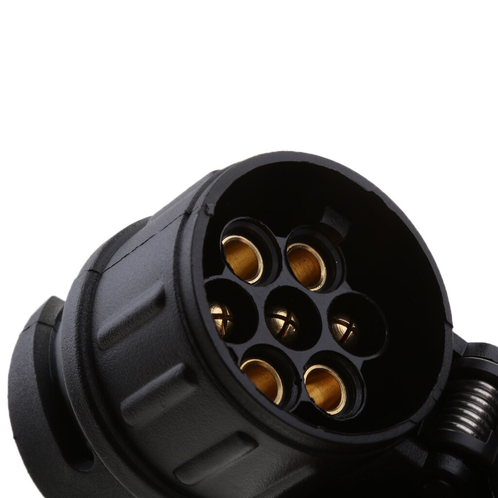 13 Pin To 7 Pin Trailer Towing Vehicle Socket Plug Adapter Connector