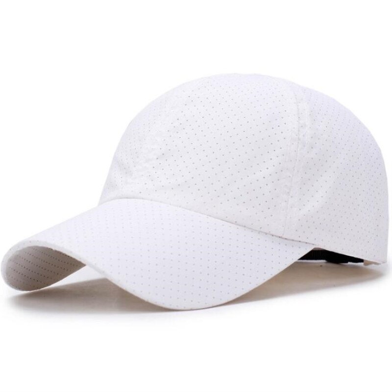 Gorra de tenis de secado rápido para hombre y mujer, visera transpirable de verano, malla neutra, cola de caballo