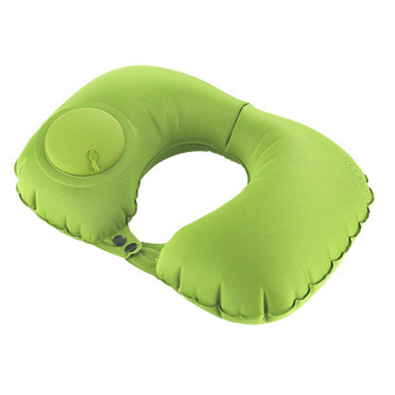 U-vormig kussen, draagbaar, automatisch opblaasbaar kussen, flocking u-kussen, opblaasbaar u-kussen met duwmechanisme ,  c44: Groente