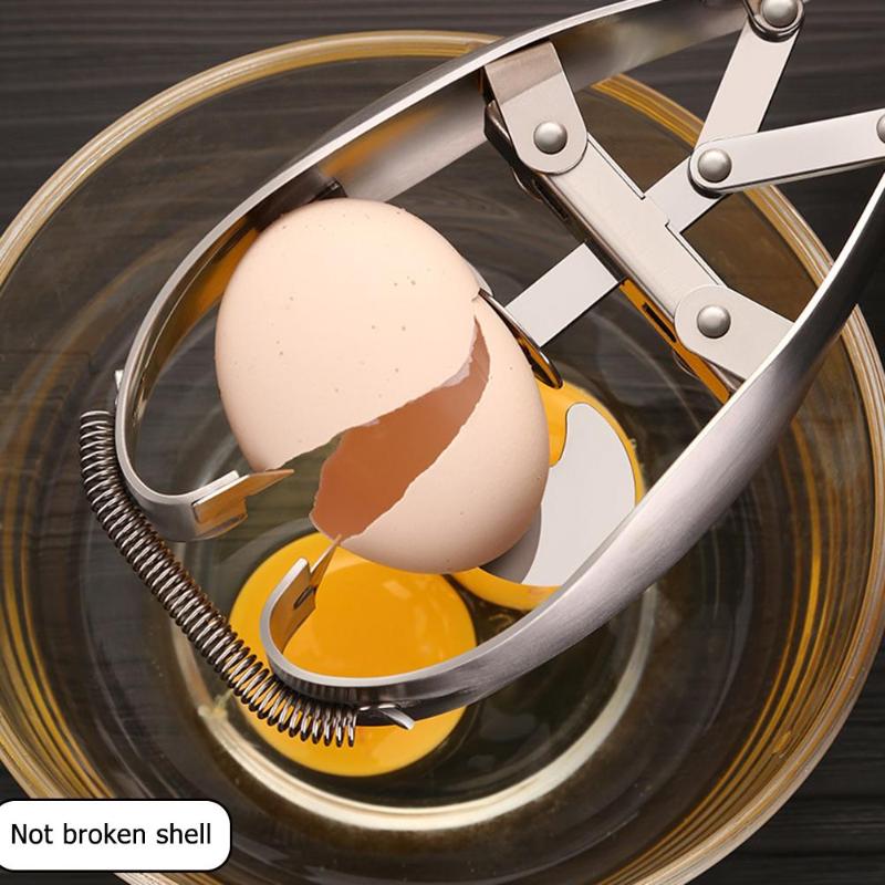 Stainless Steel Egg Opener Eggshell Cracker Topper Cutter Egg Scissors Separator Cooker Cracker Kitchen Gadgets
