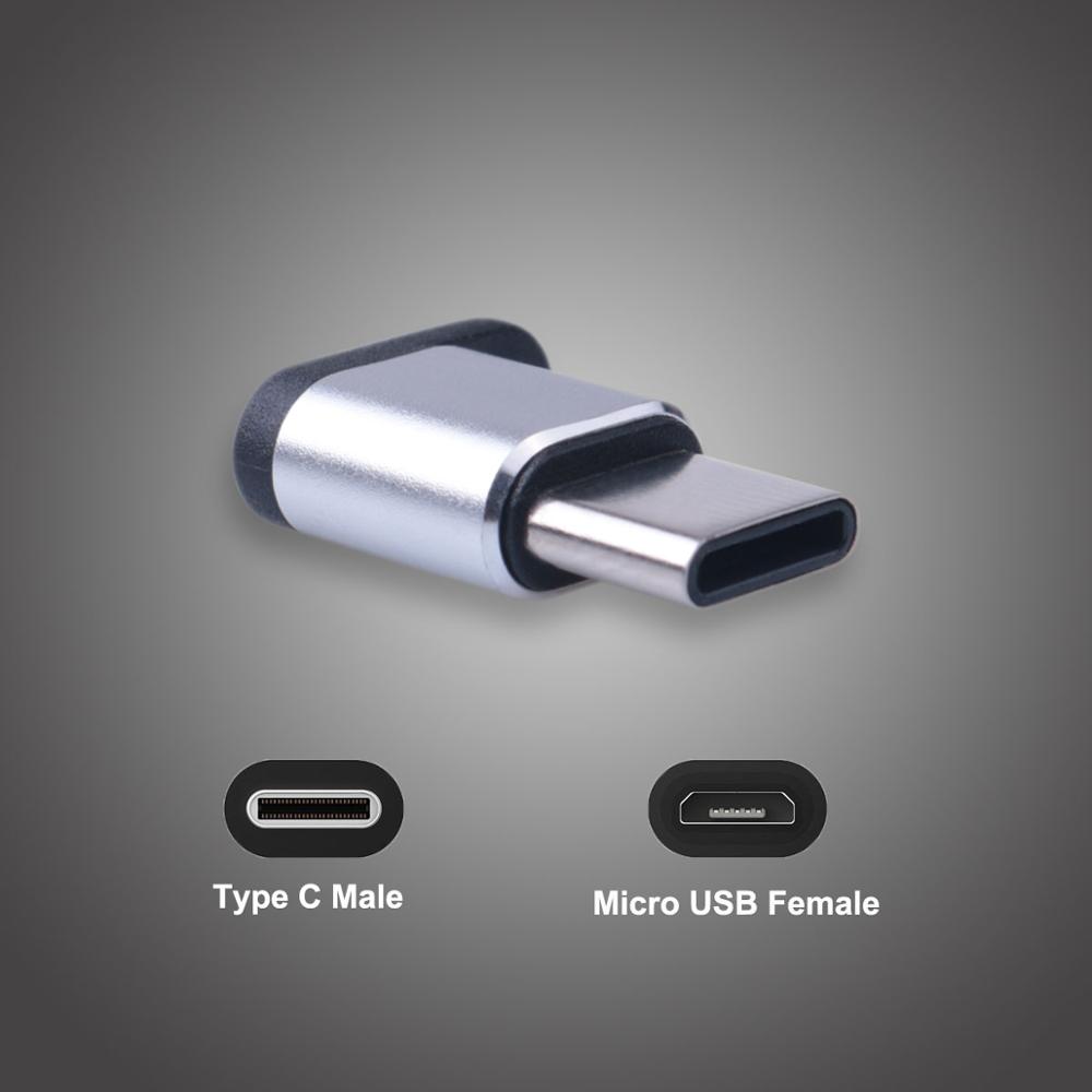 Mini Cable tipo C OTG Micro USB A Adaptador tipo C conector de Cargador Micro usb para teléfono inteligente