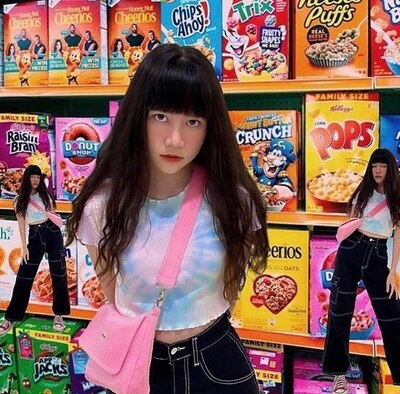 INS Thailand Non-Mainstream Autumn and Winter Cute Color Plush Leopard Pink Color Bags: Pink-logo