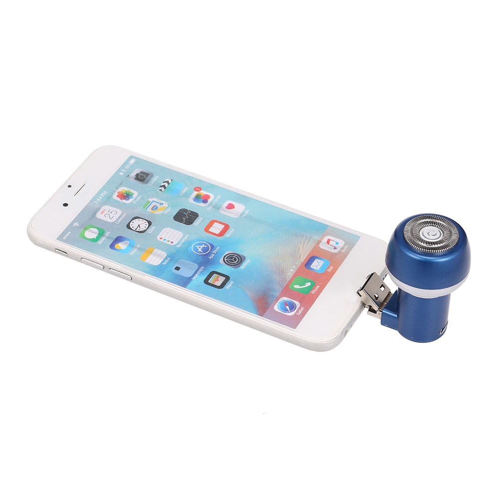 Mini Blue Razor Phone Mini Portable Travel Electric Razor Shaver USB Sha... – Vicedeal
