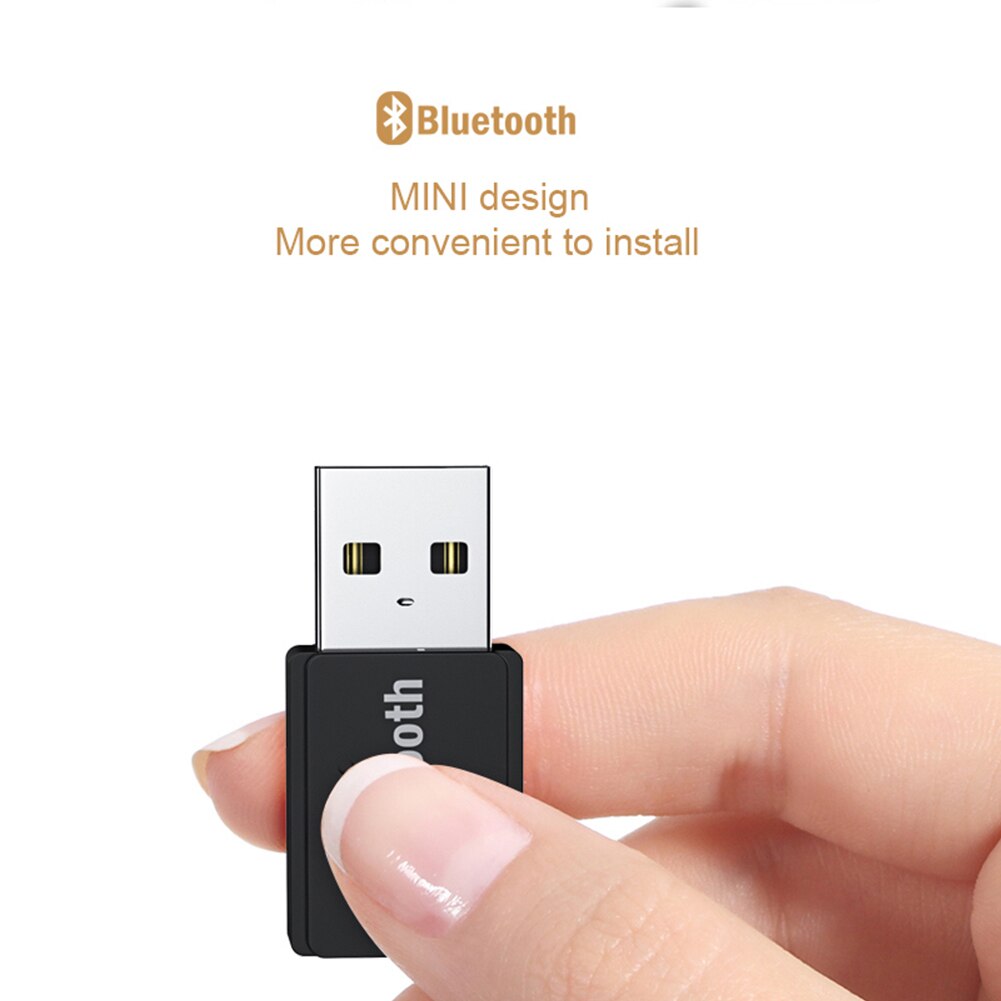 PC Car Speaker USB Bluetooth Adapter Stereo Audio Receiver Sound Wireless Dongle Music Mini Plug And Play Headphone Transmitter