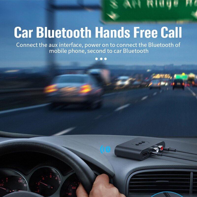 B21 Bluetooth 5.0 Audio Receiver U Disk RCA 3.5Mm Jack AUX Stereo Music Wireless Adapter With Mic For TV Car Kit Speaker